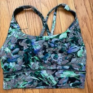 Lululemon Energy Longline Floral Print Sports Bra
